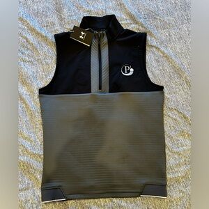 Under Armour Black and Gray Golf Vest